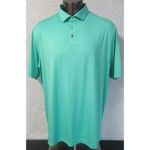 Mens Black Quail Green‎ Polo Golf Shirt Short Sleeve Size XXL Polyester Stretch